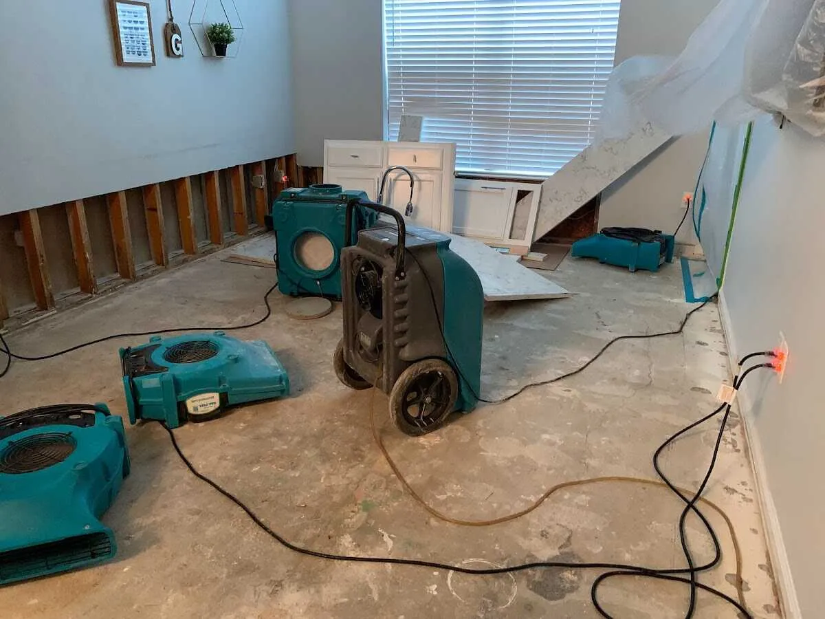 Dehumidifier in flood-cut room for Water Extraction & Removal in Perkiomen